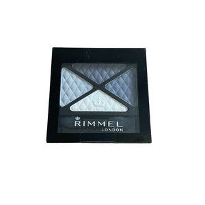 RIMMEL LONDON EYESHADOW SMOKEY BLUE (004) 4 COLOR PALLET MAKEUP NEW